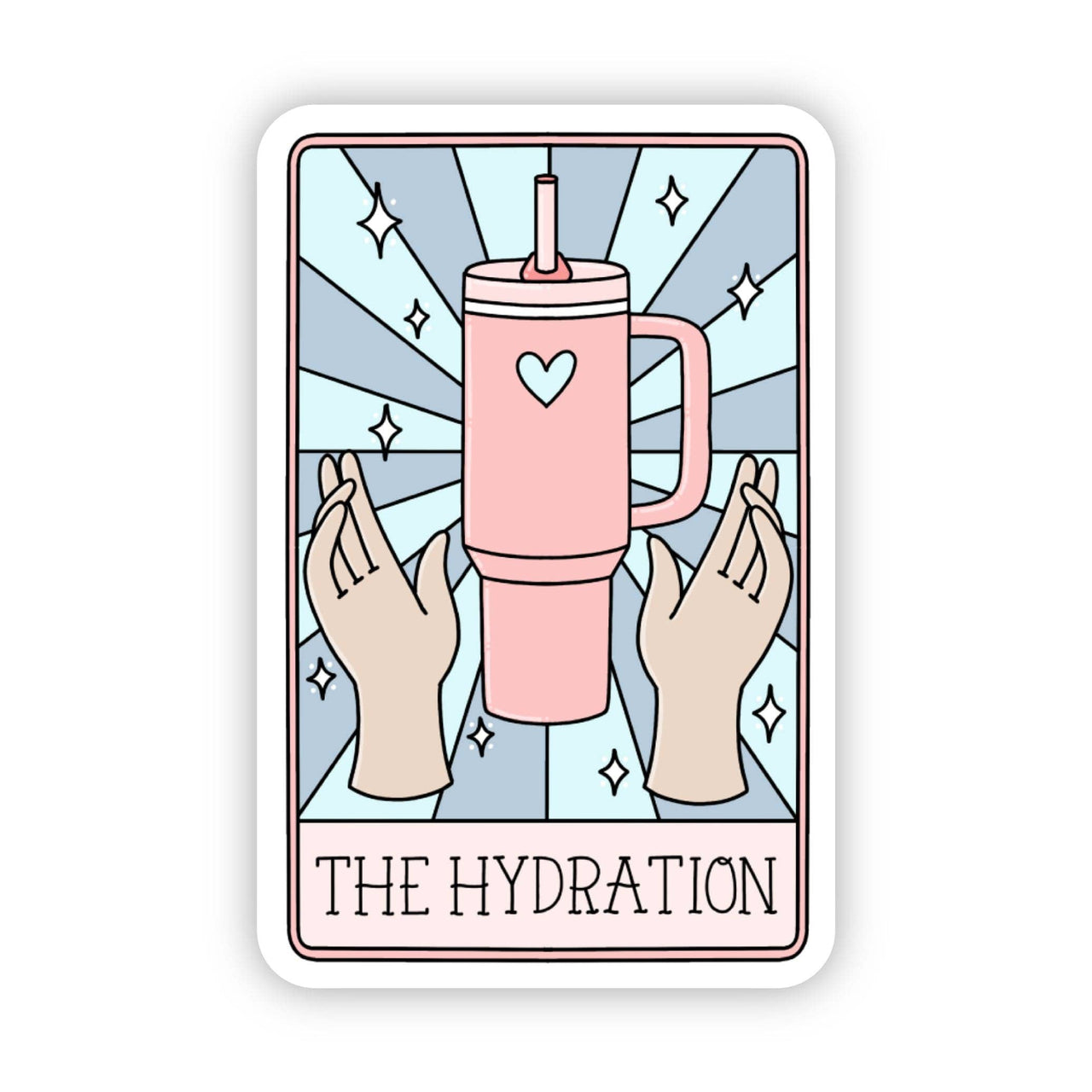 The Hydration Tarot Card Sticker