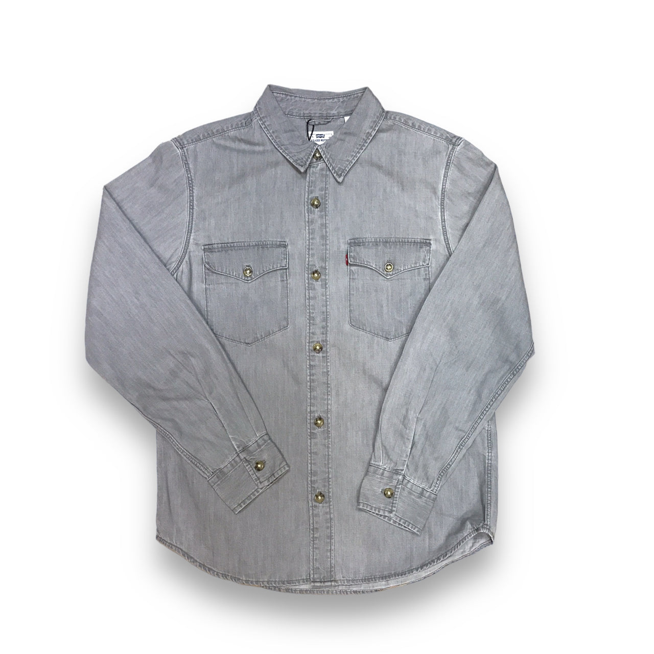 Relaxed Fit Western Shirt | Crest Grey Stonewash