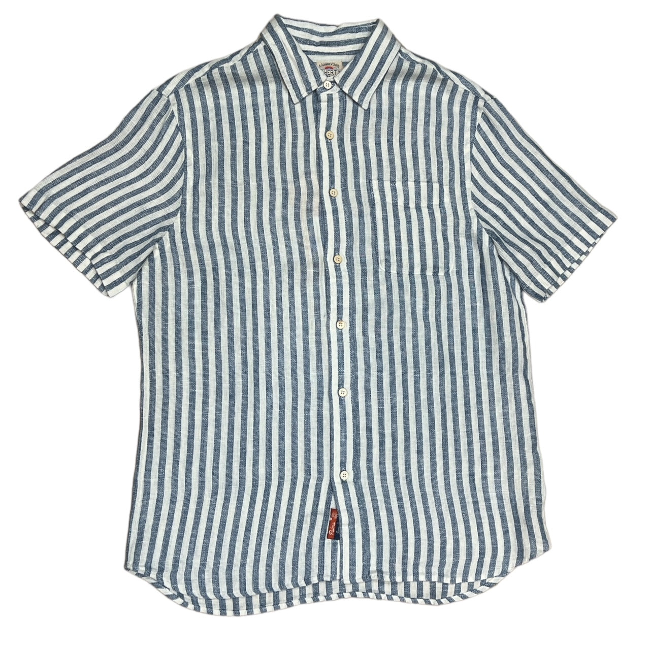 SS Palma Linen Shirt | Horizon Ivory Stripe