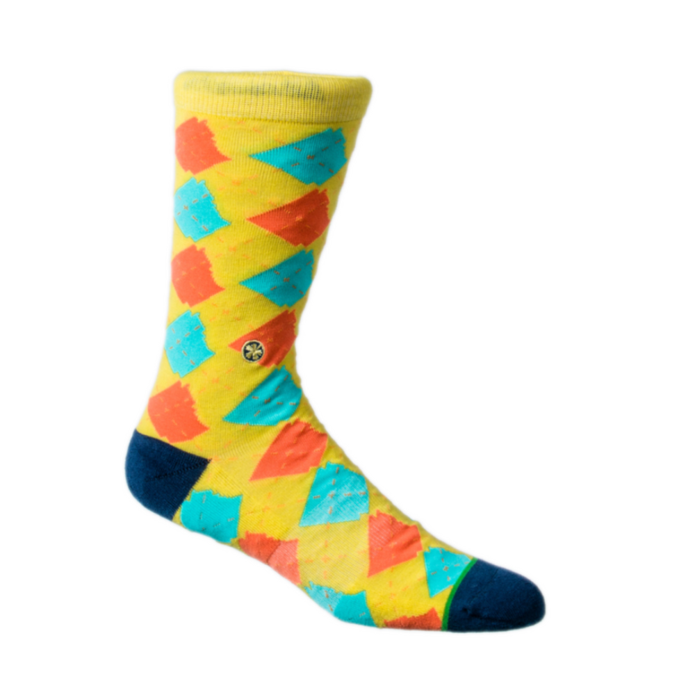 Argyle State Sock | Banana - Domestic Domestic