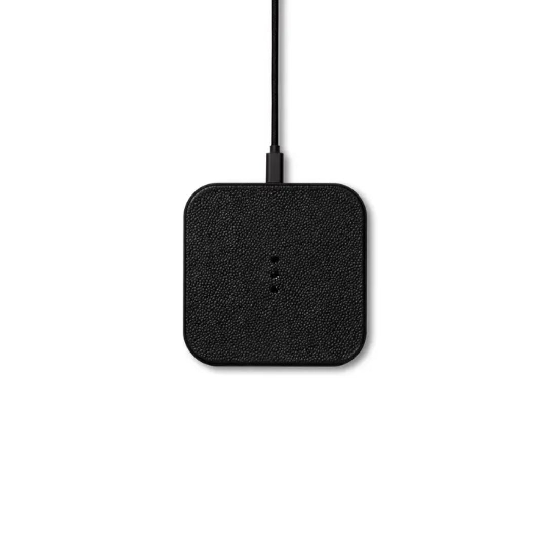Catch 1 | Black Leather Wireless Charger
