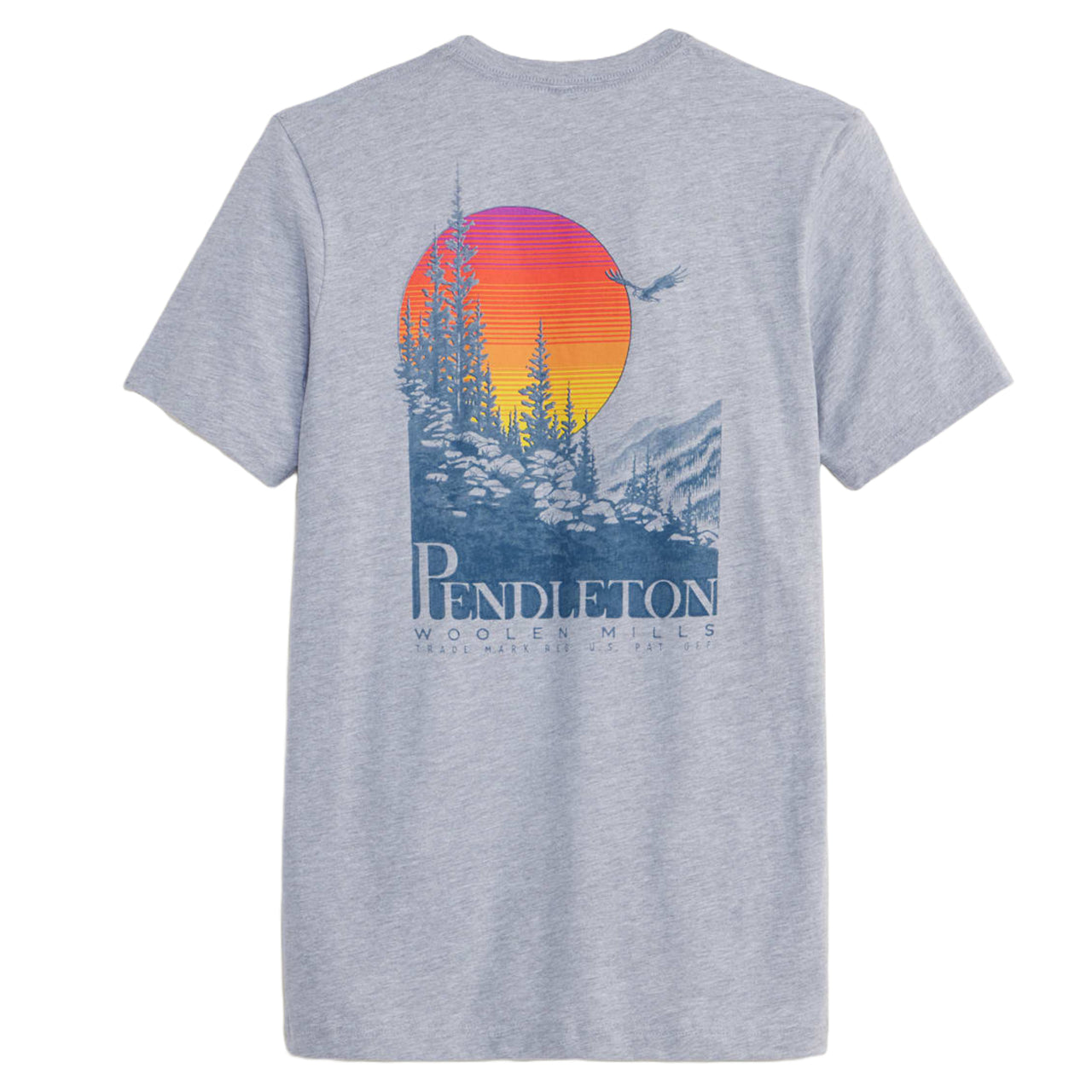 Outdoor Sunset Graphic Tee | Athletic Heather Grey