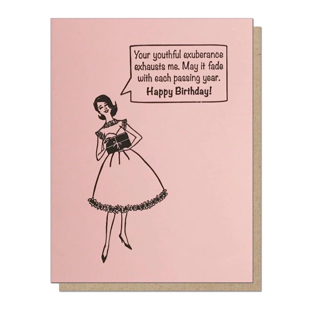 Exuberance Birthday Card