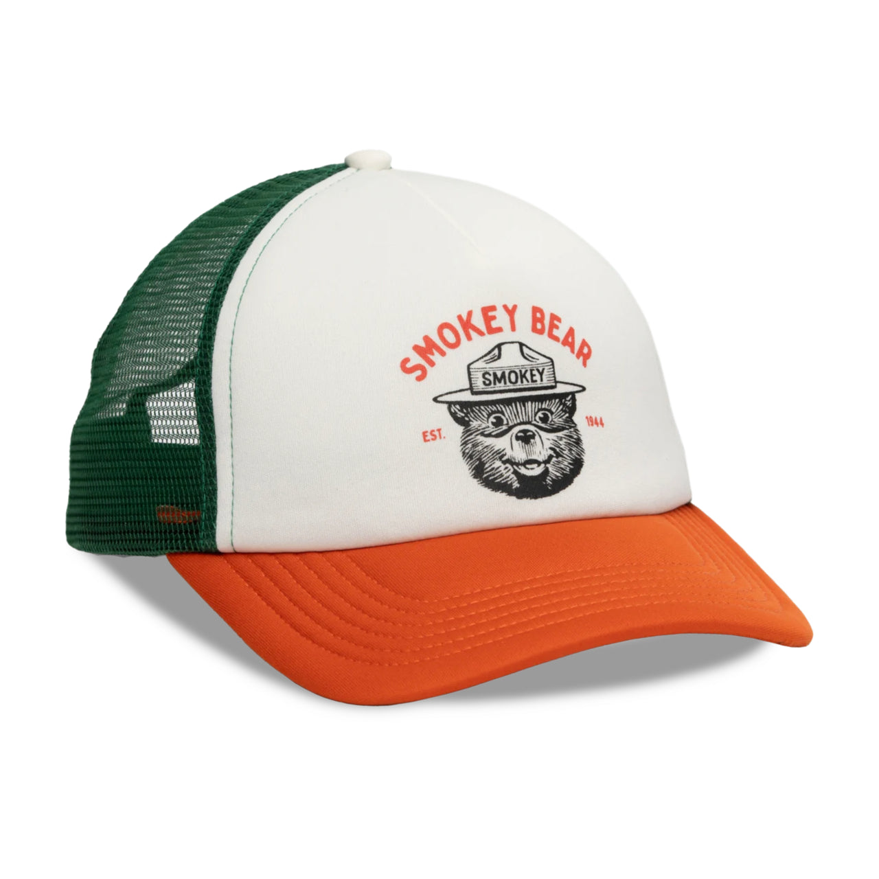 Smokey Varsity Foam Trucker Hat | Cream