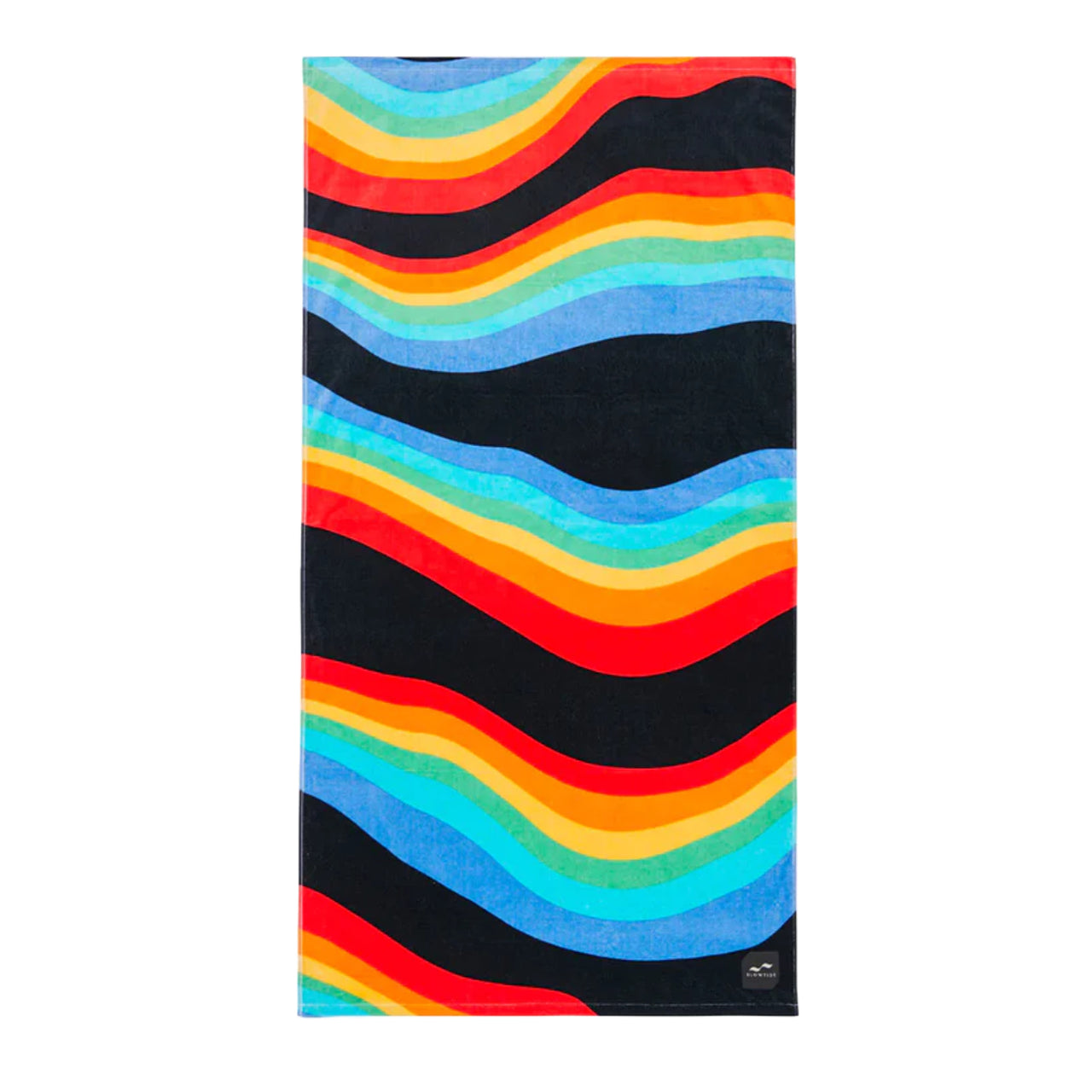Roygbiv Beach Towel | Black