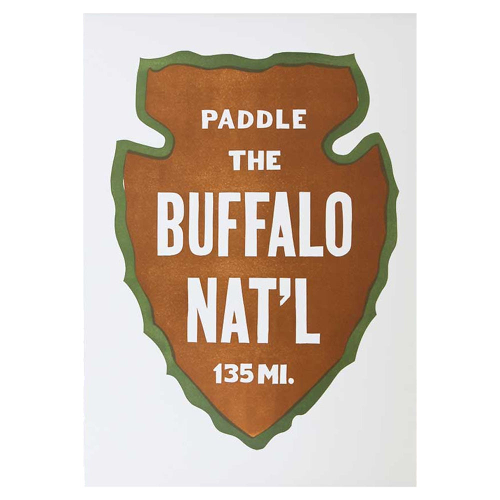 Paddle Buffalo Print