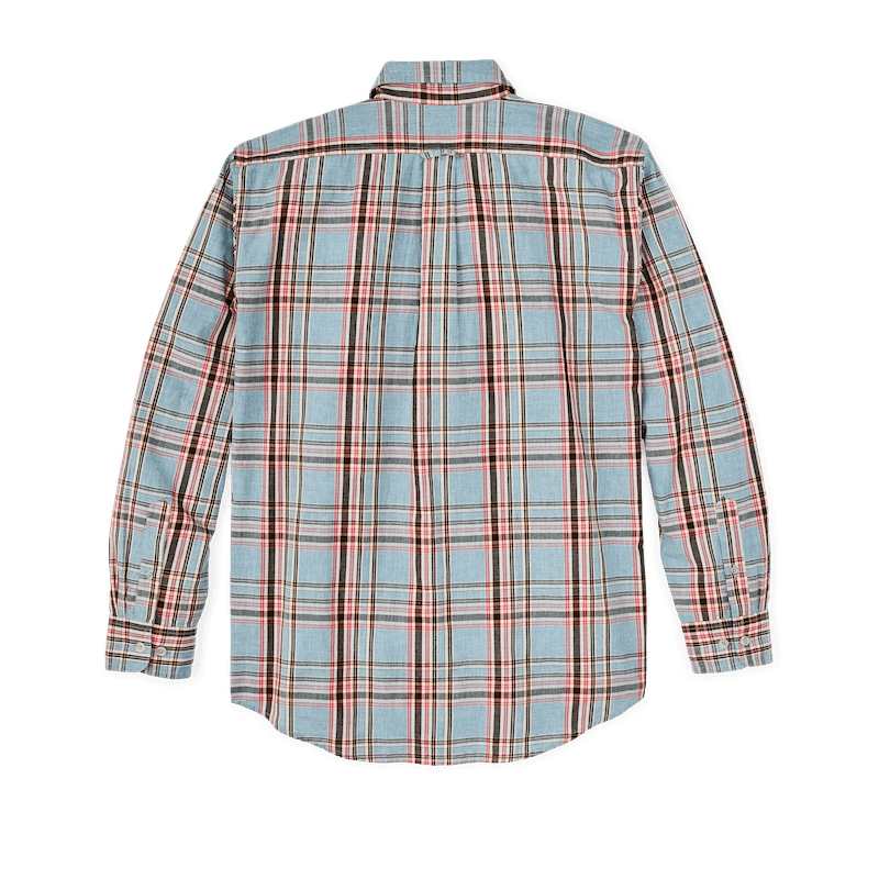 Washed Feather Cloth Shirt | Light Blue, Red, Natural Plaid