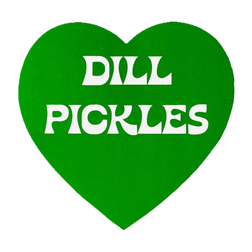 Dill Pickles Heart Sticker