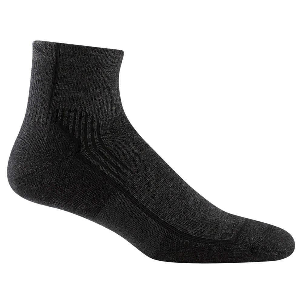 Hiker 1/4 Midweight With Cushion Sock | Onyx Black