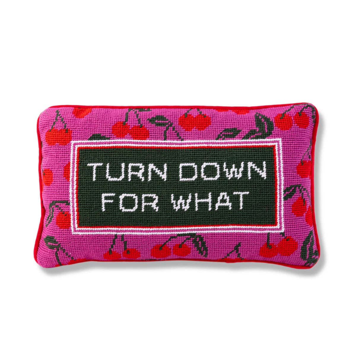 Turn Down Needlepoint Pillow