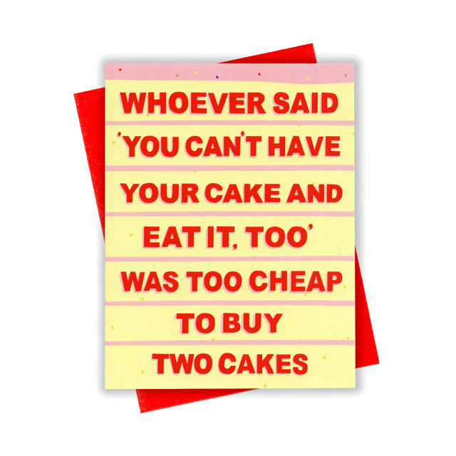 Cheap Cake Card