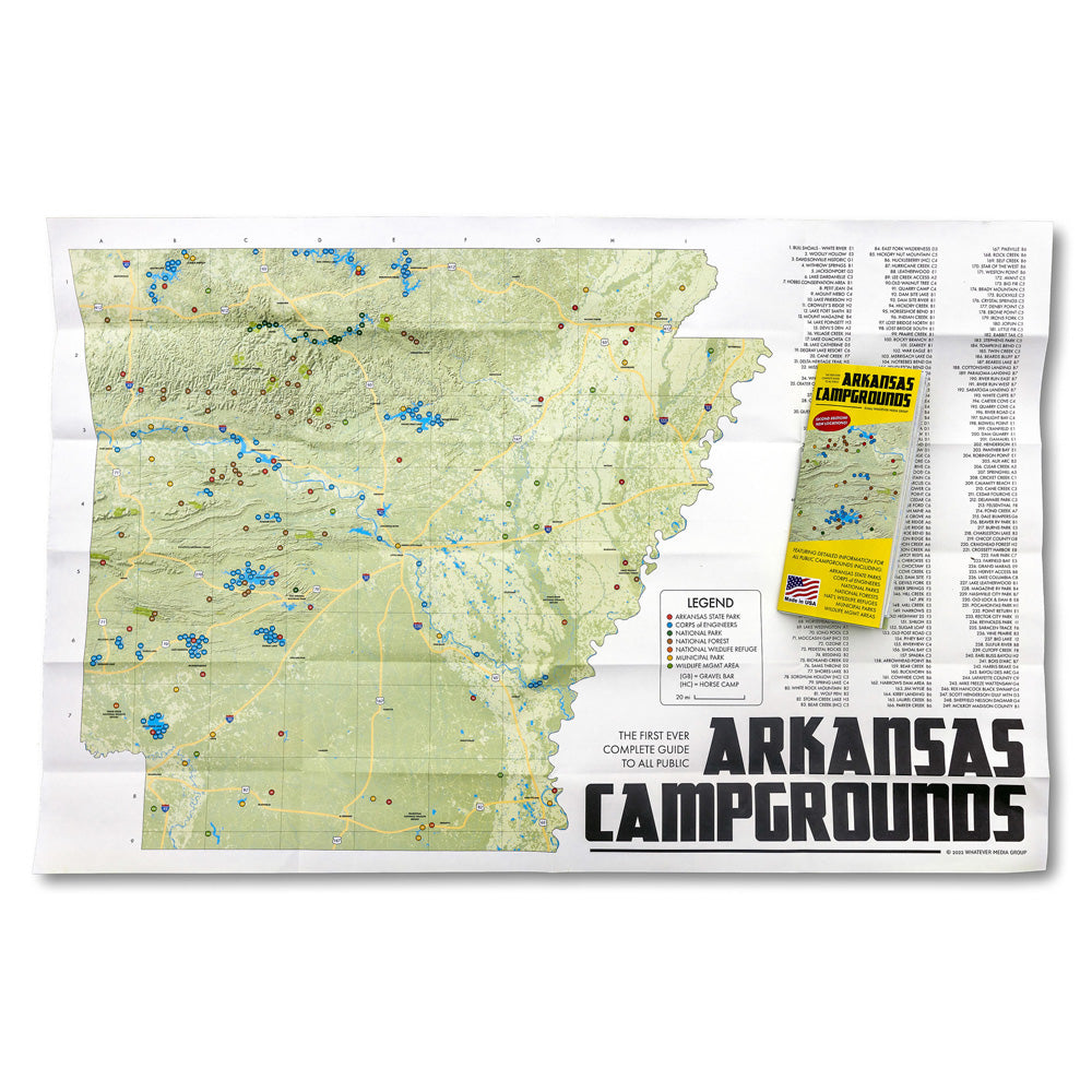 Arkansas Campground Map - Domestic Domestic