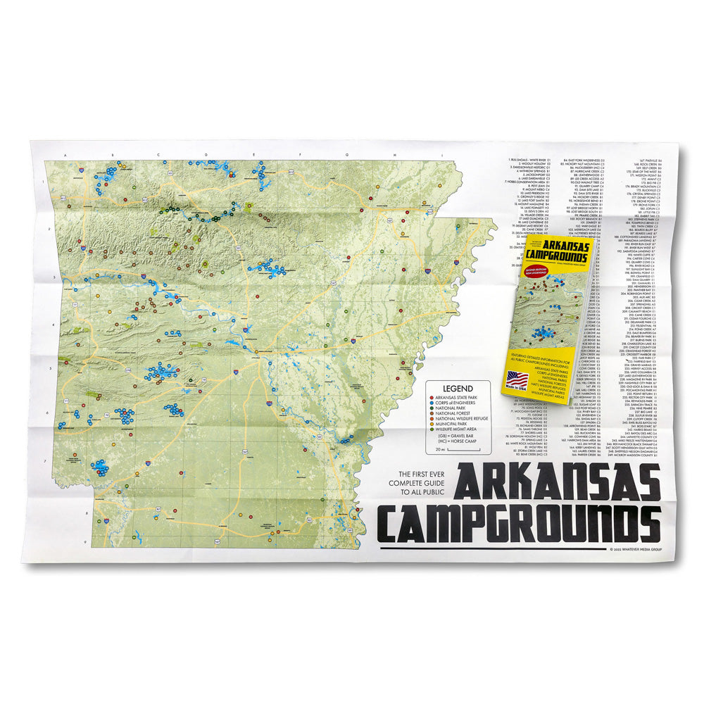 Arkansas Campground Map