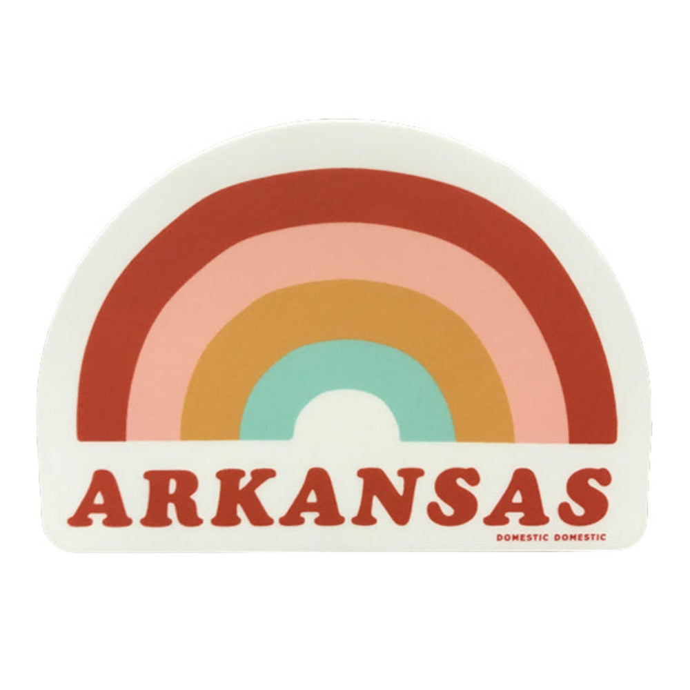 Arkansas Cooper Rainbow Sticker