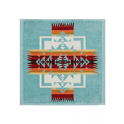 Iconic Jacquard Wash Cloth | Chief Joseph Aqua - Domestic Domestic