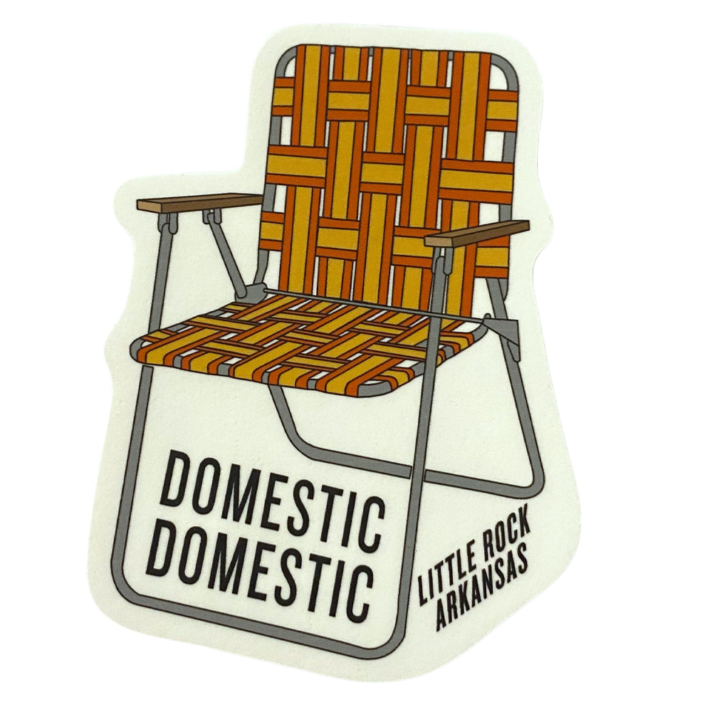 Domestic Domestic Lawn Chair Sticker