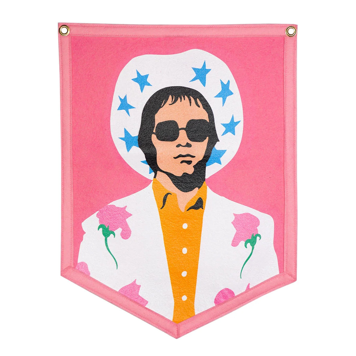 Elton John Cowboy Camp Flag