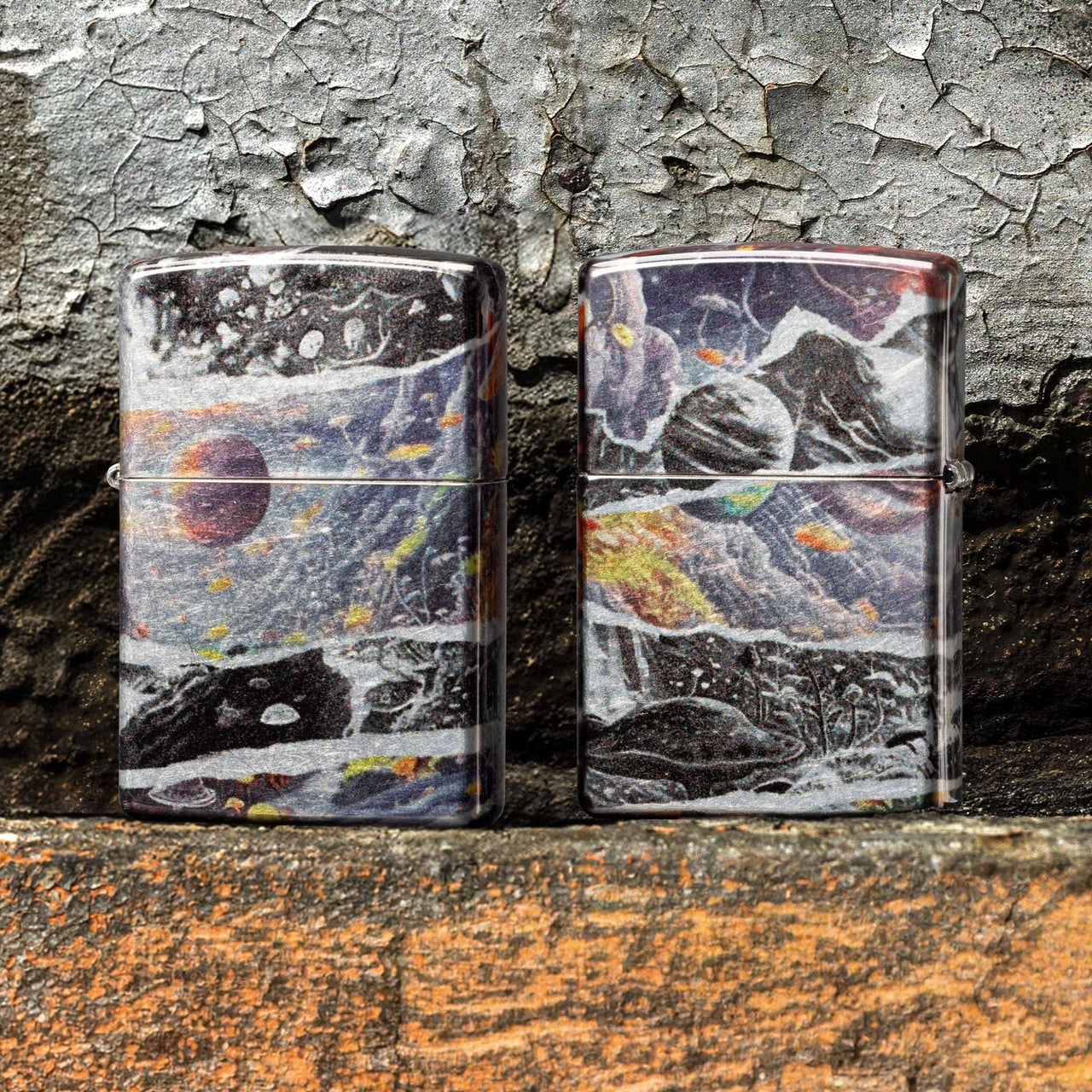 Zippo Fusion Galaxy 540 Tumbled Chrome Windproof Lighter