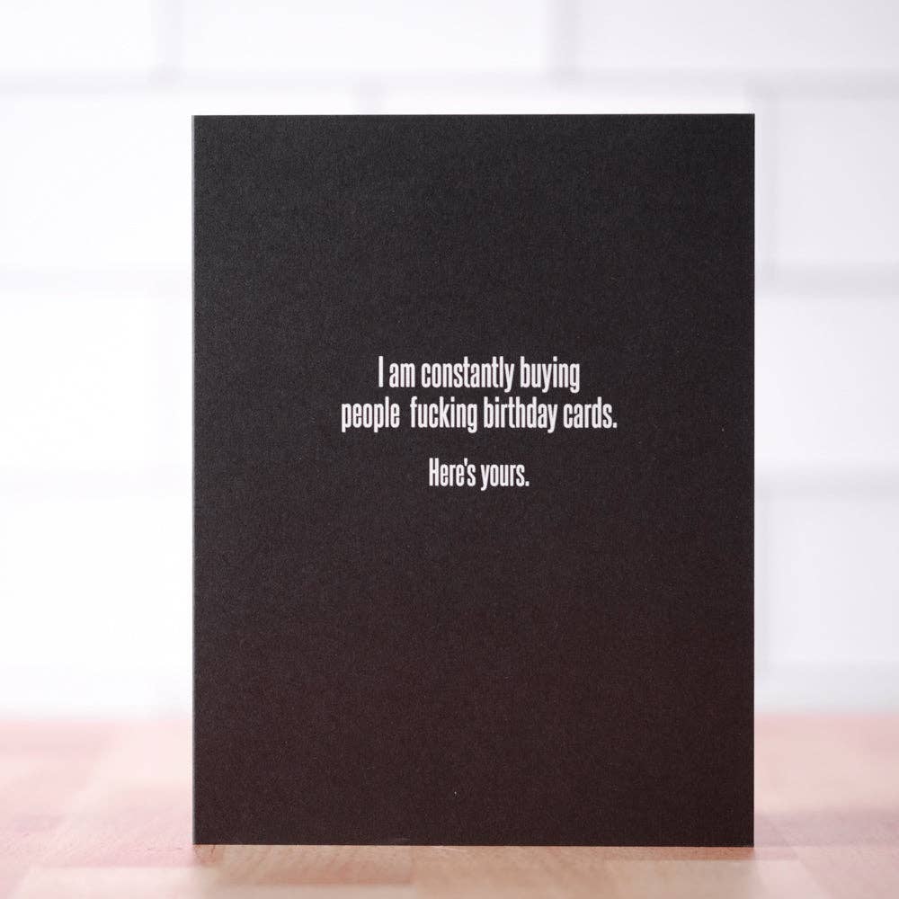 Constantly Buying Card