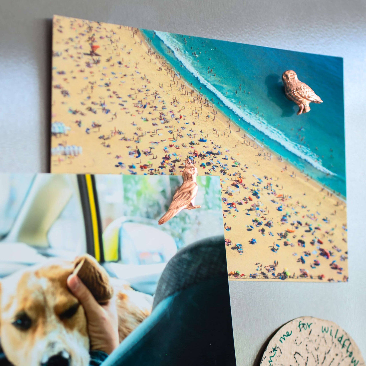 Cast Metal Bird Magnets