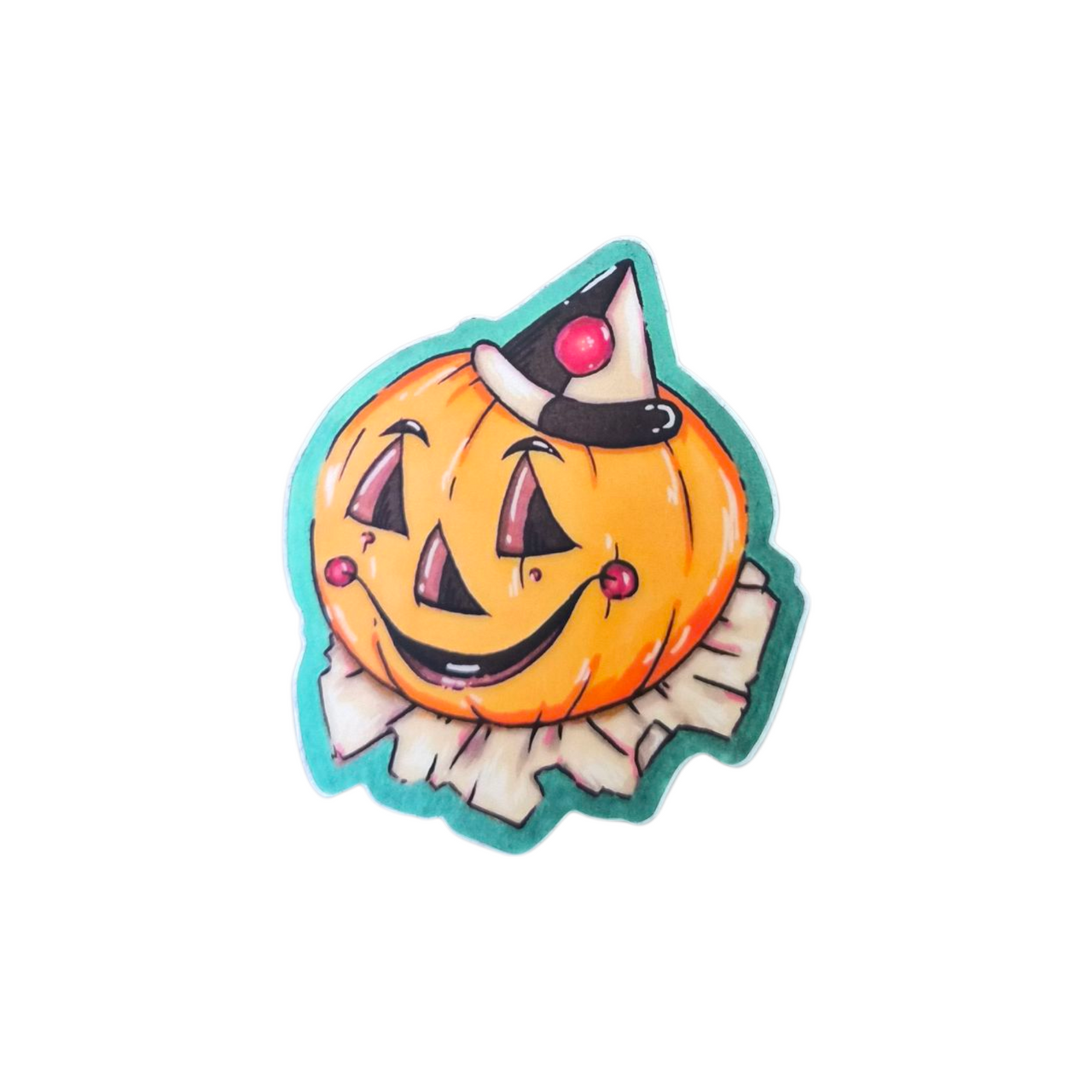 Pumpkin Clown Sticker Mini