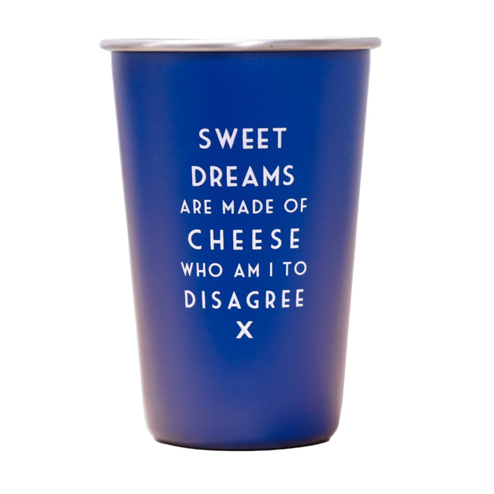 Sweet Dreams Are Made Of Cheese Pint Glass | Blue