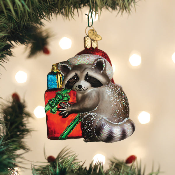 Christmas Raccoon Ornament