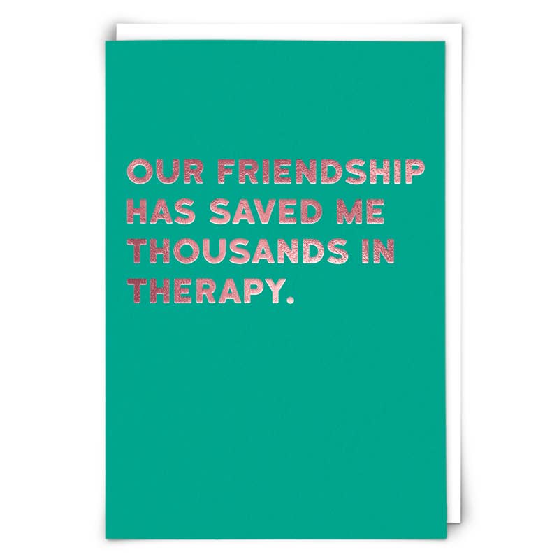 Therapy Greeting Card