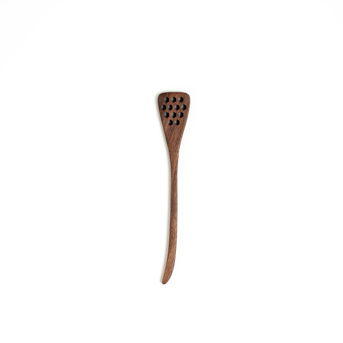 7" Walnut Hex Honey Dipper