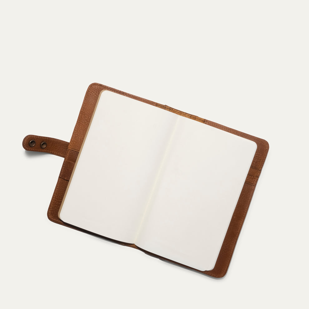 Medium Leather Journal Cover | Cognac