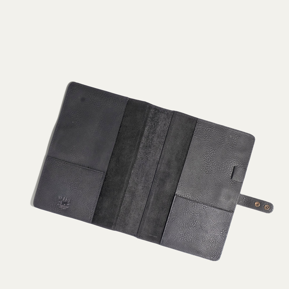 Medium Leather Journal Cover | Black