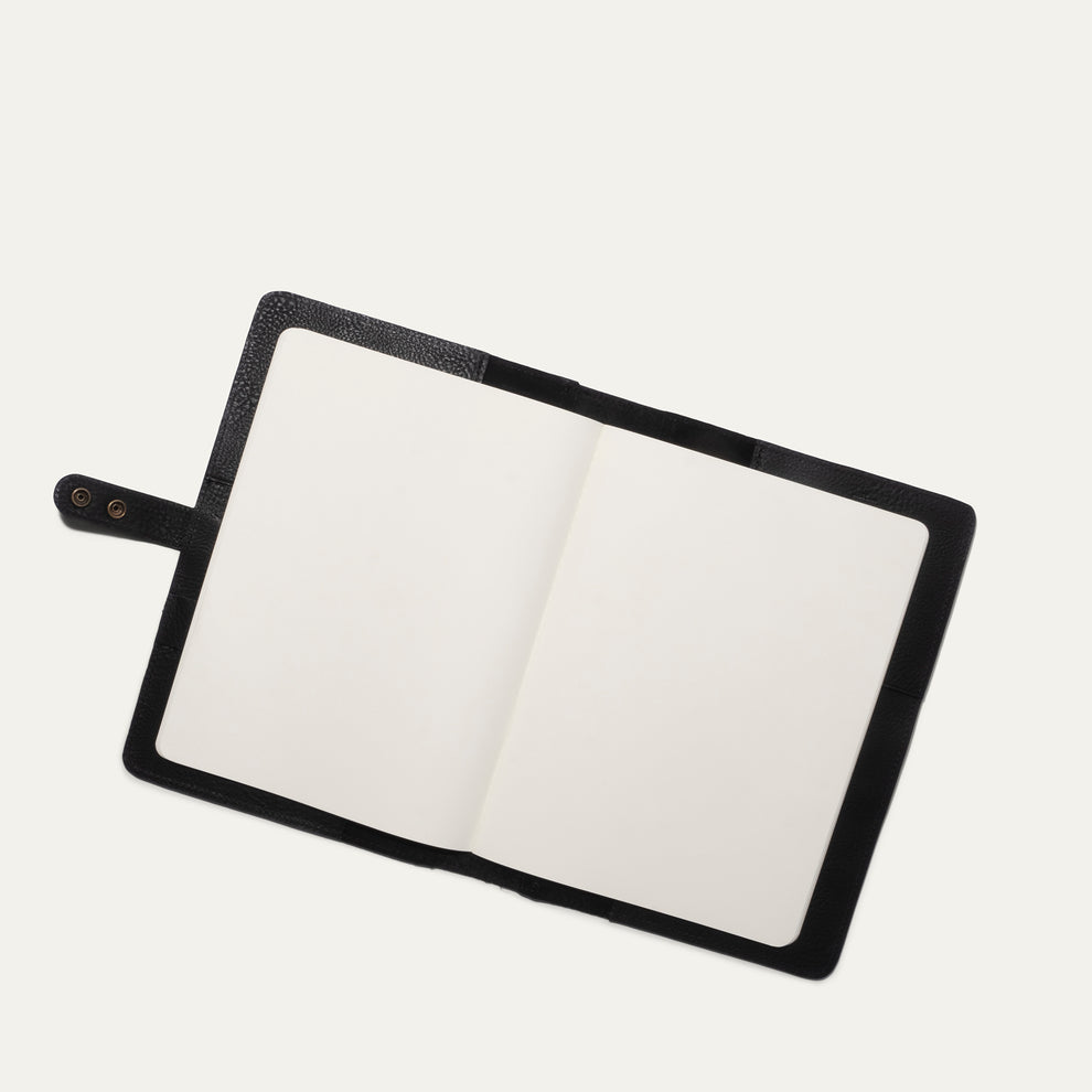 Large Leather Journal Cover | Black