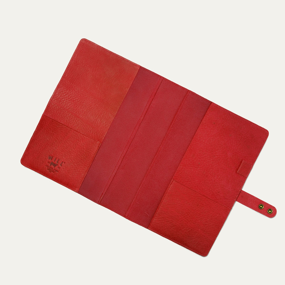 Large Leather Journal Cover | Red