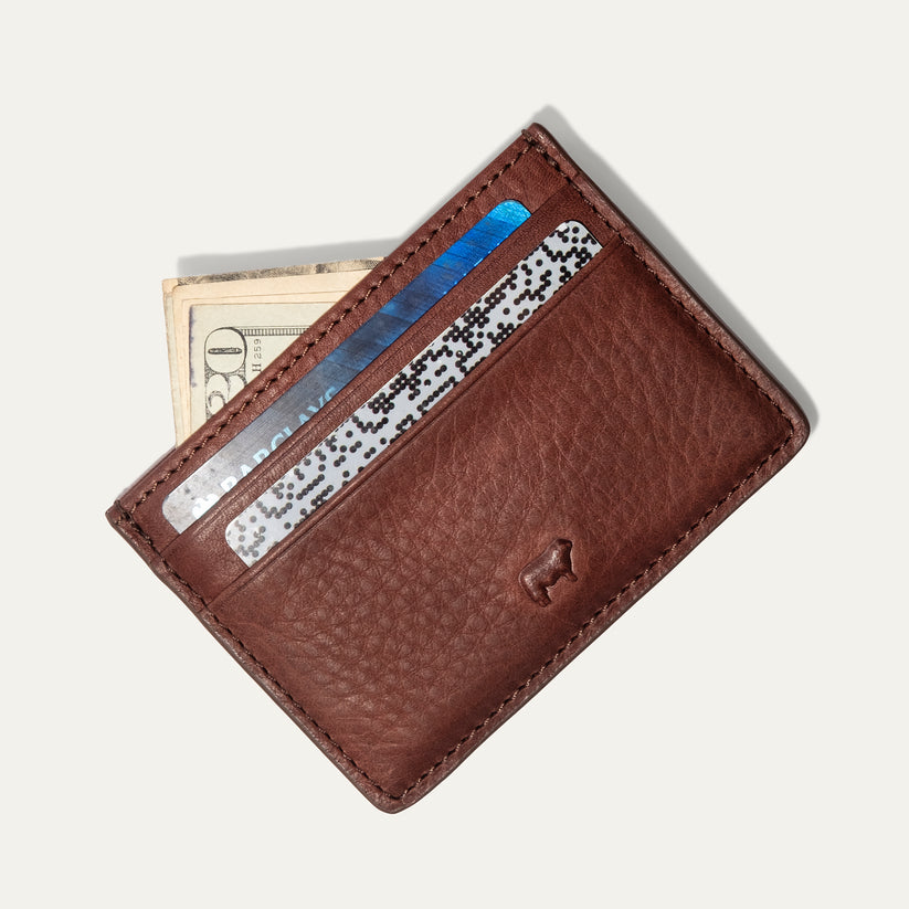 Classic Front Pocket Card Case | Cognac