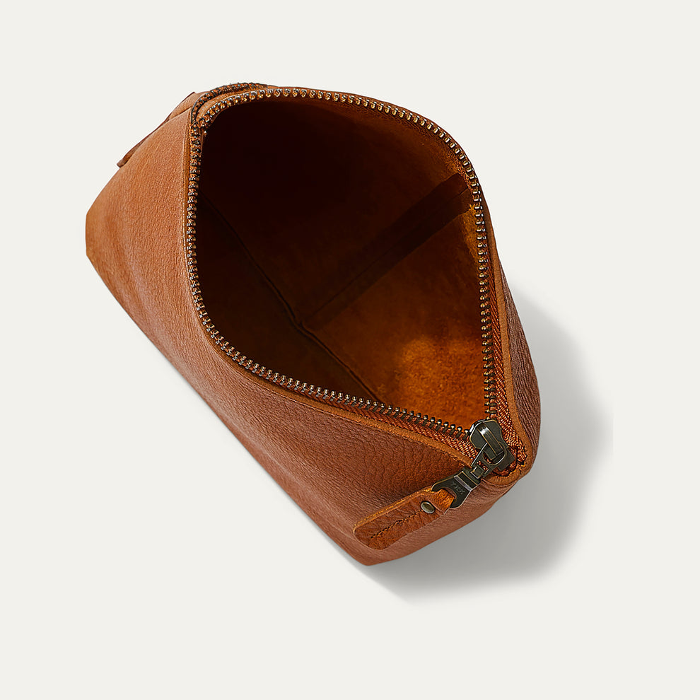 Seneca Square Leather Pouch | Tan