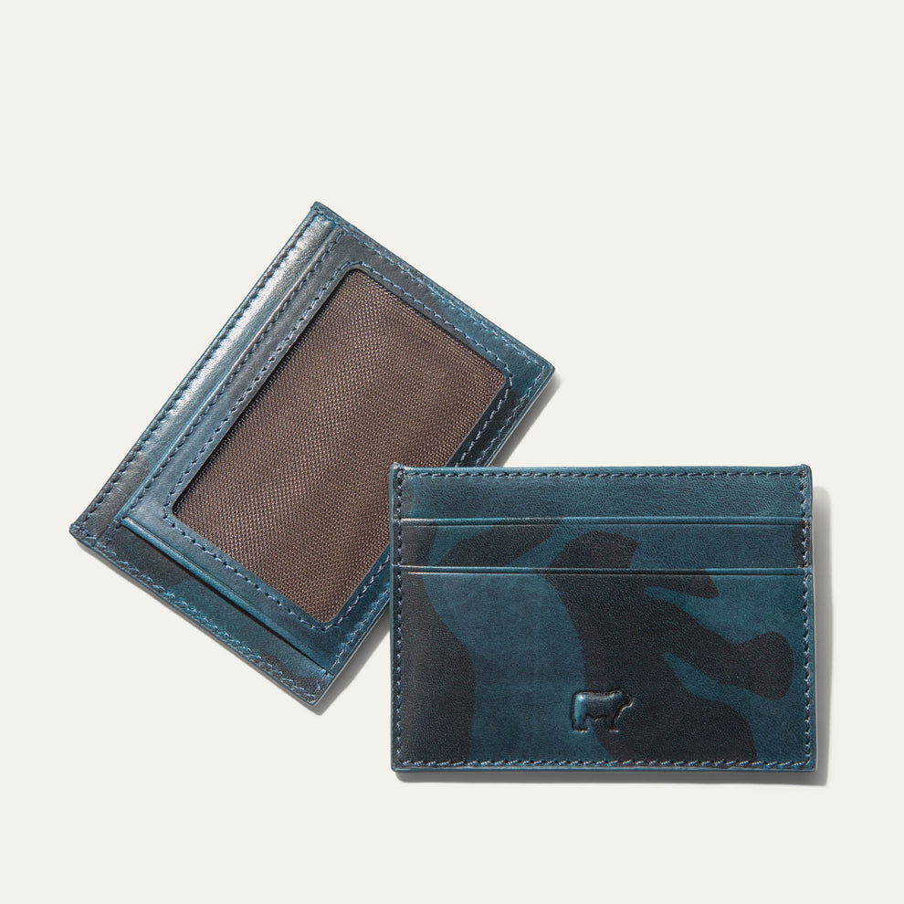 Military Pocket Card Case | Military Blue