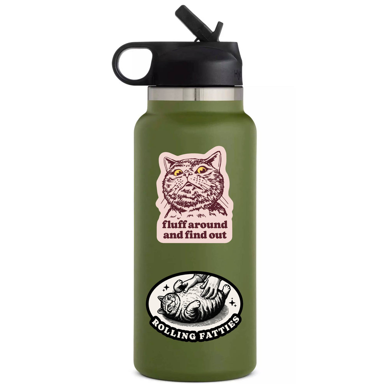 Fat Cat Feline Sticker