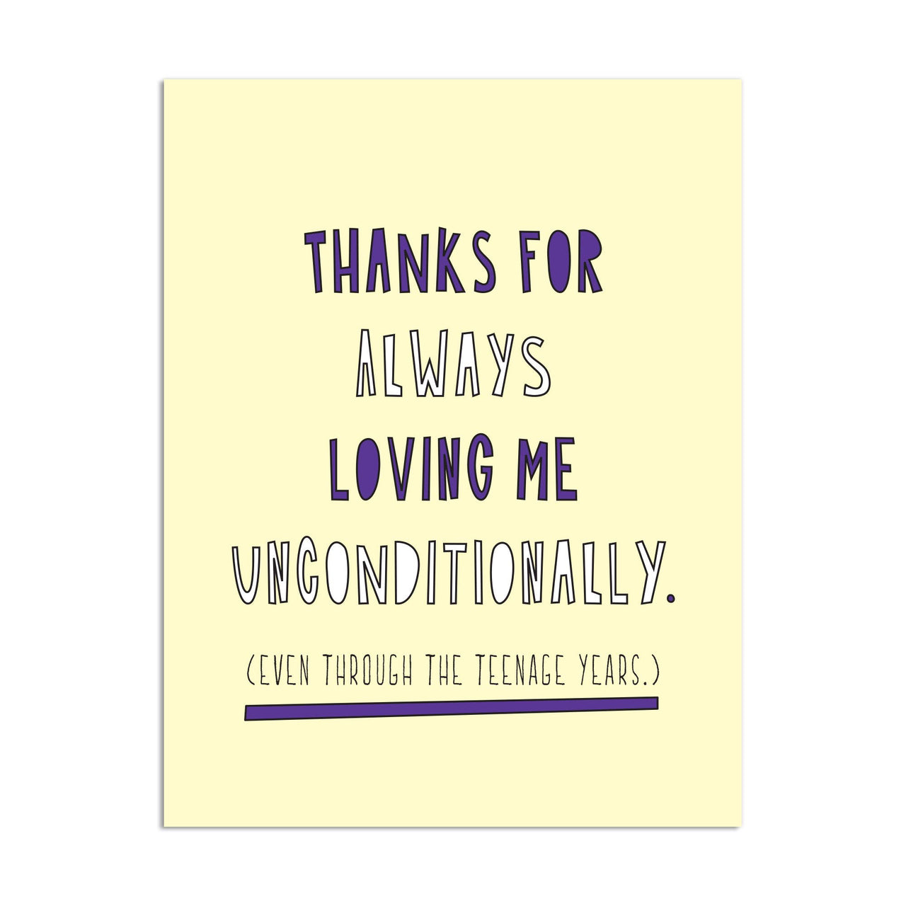 Loving Me Unconditionally Card