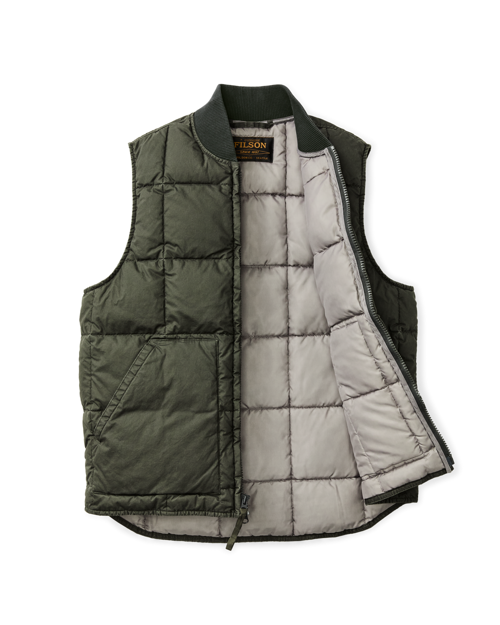 Heritage Cotton Down Vest | Beluga