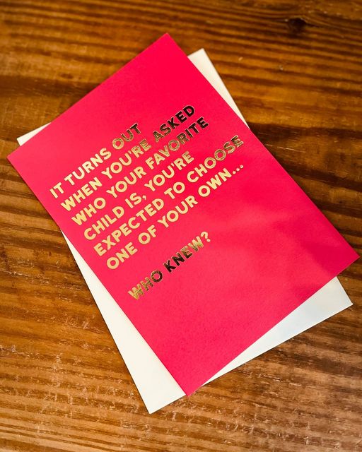 Turns Out Card - Domestic Domestic