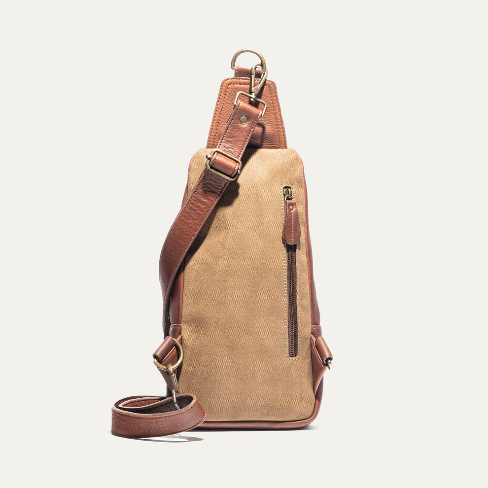 Zip Around Sling | Cognac