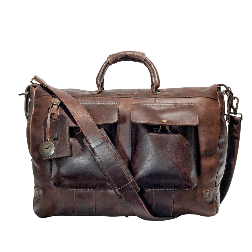 Leather Travel Duffle | Brown