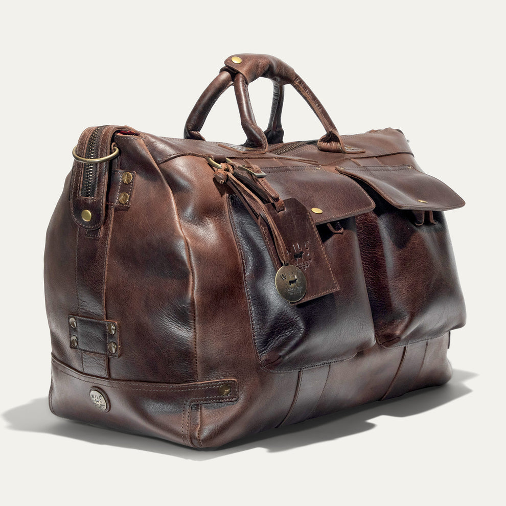 Leather Travel Duffle | Brown