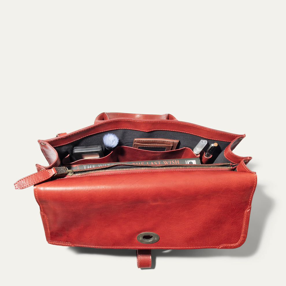 William Slim Briefcase | Red