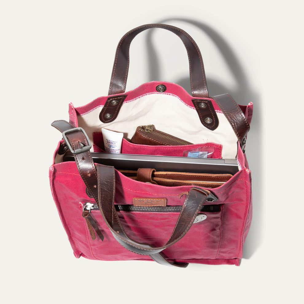 Rainline Canvas Market Tote | Red