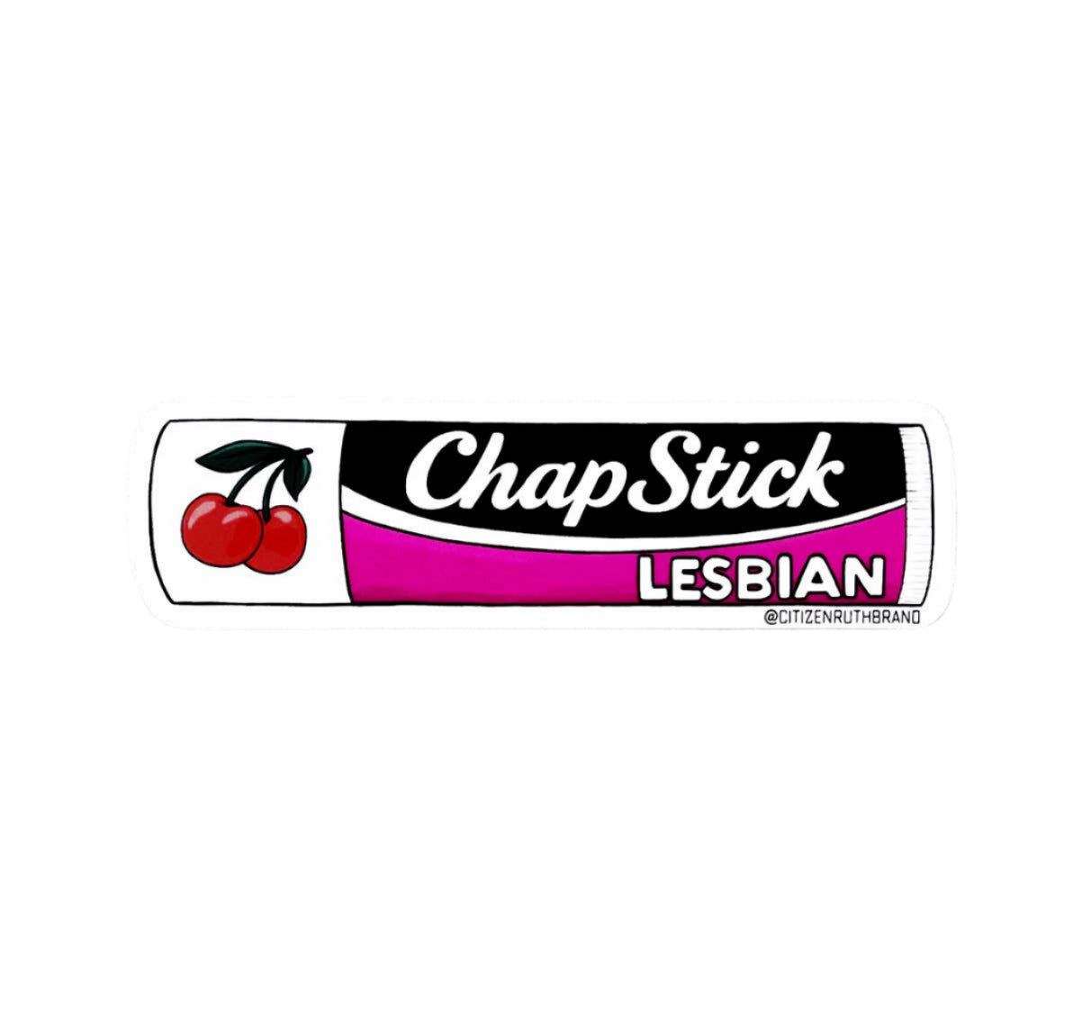 Chapstick Lesbian Sticker