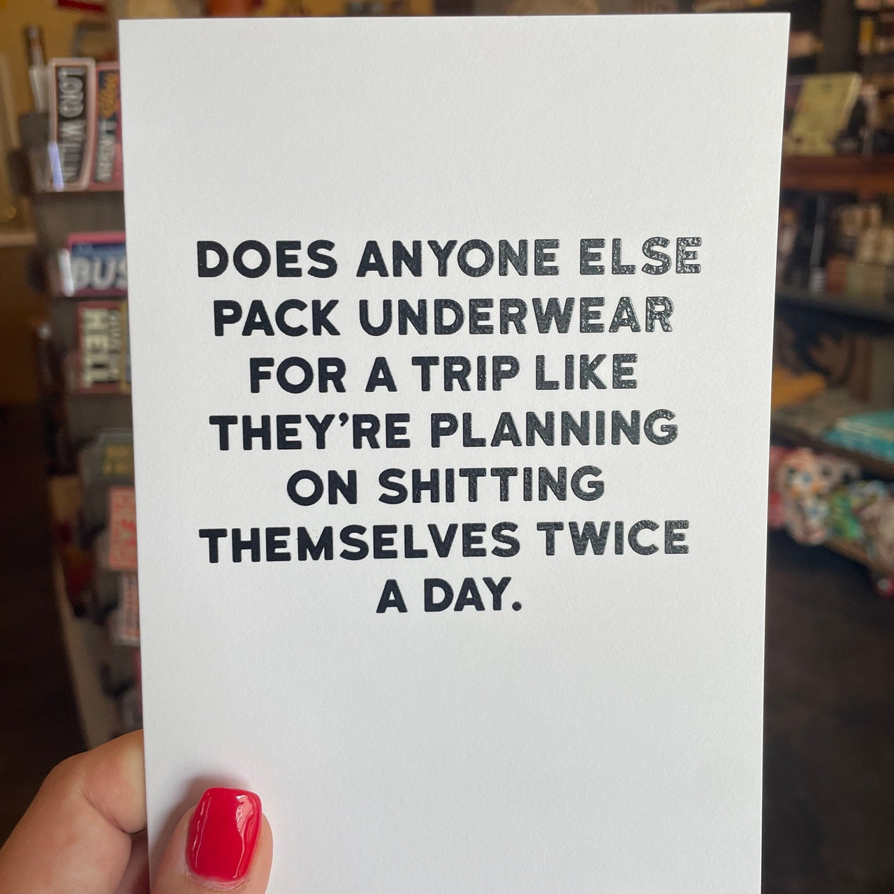 Pack Underwear Card
