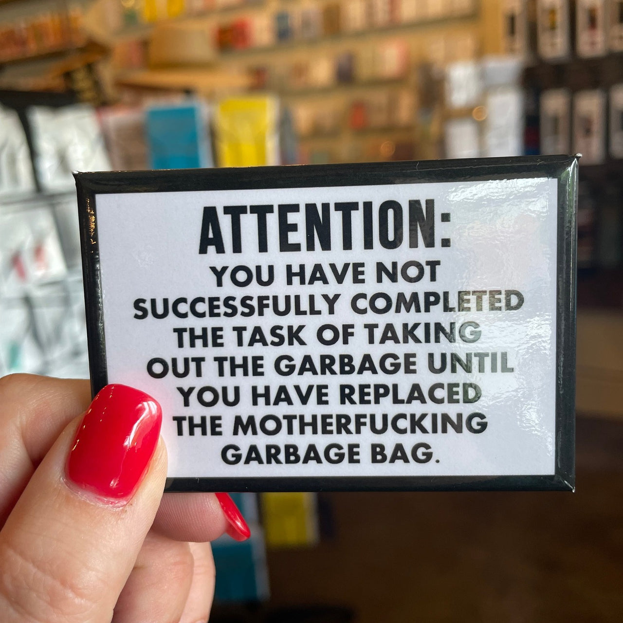 Replace The Garbage Bag Magnet