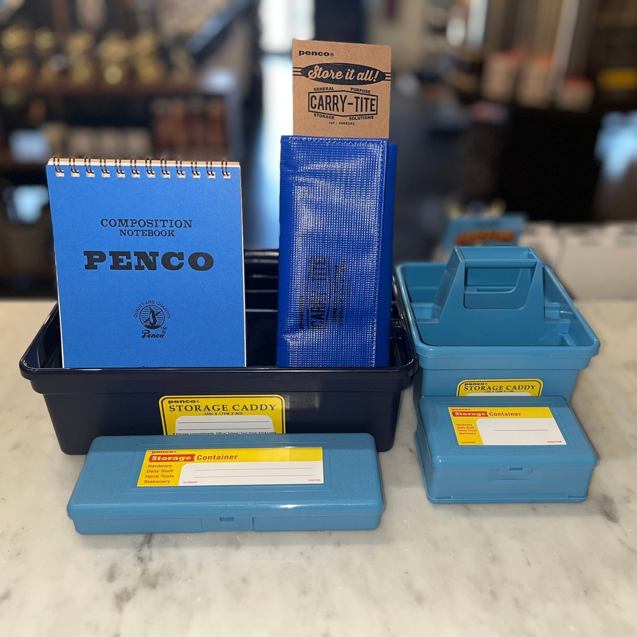 Storage Container Pen Case | Light Blue