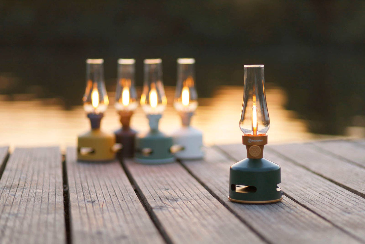 Light & Sound Lamp | Green & Black